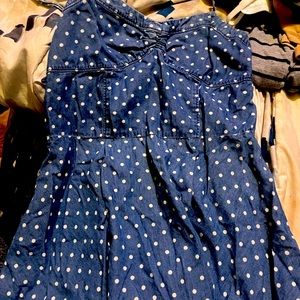 Small straps, with polkadots and very light material but not see-through